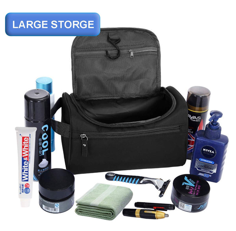 Wash Bag Mens,AOBETAK Large Hanging Waterproof Toiletry Bag with Mesh and Zip Compartment,Overnight Gym Shaving Travel toiletries Set kit for Men Women Ladies Gents Girls - NewNest Australia