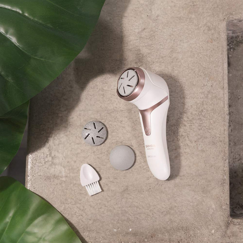 Cecotec Bamba Skincare Electric Foot File, Rechargeable Lithium Battery, Running Time 100 Minutes, Suction And Tank Function, 2 Modes, Includes 3 Discs With Different Grammages - NewNest Australia