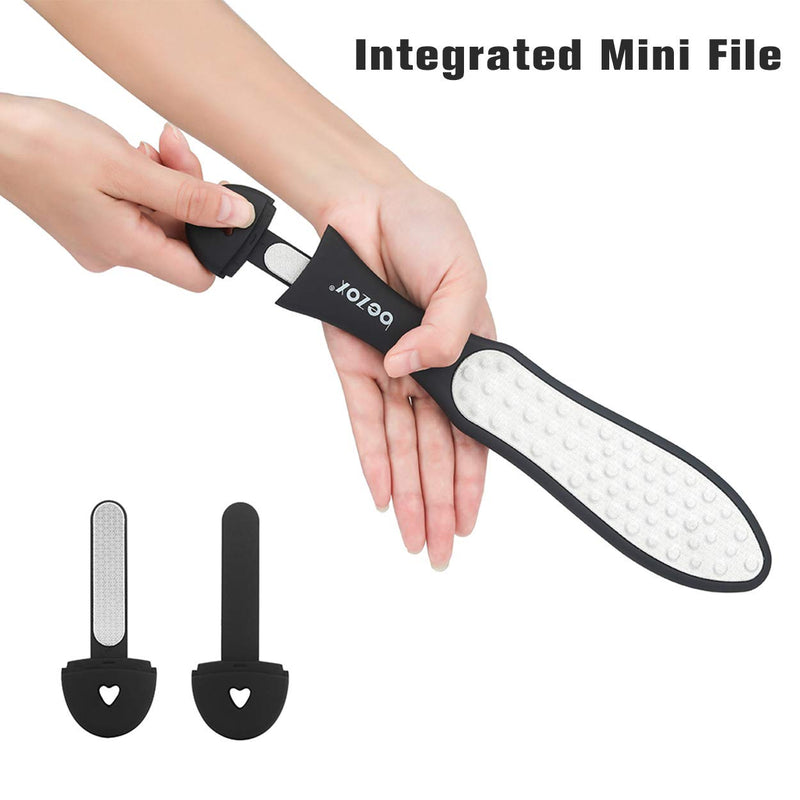 BEZOX Callus File Callus Remover for Foot Care, 3-in-1 Design Foot File, Coarse/Fine/Mini Callus Rasp for Pedicure, Double-Sided, Rustproof - NewNest Australia