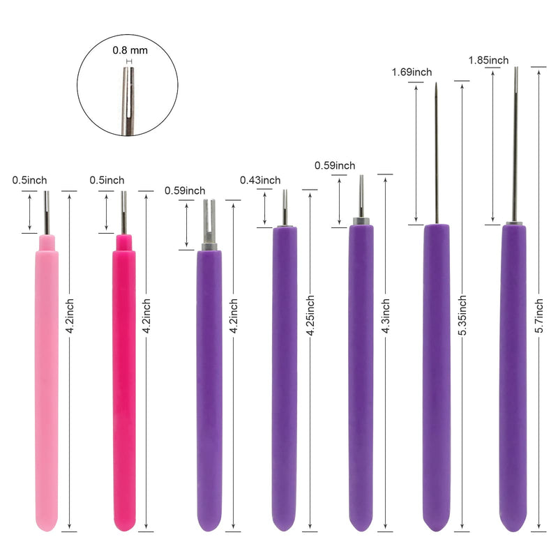 Paper Quilling Tools, 12 Pack Assorted Sizes Rolling Curling Quilling Needle Pen for Art Craft DIY Paper Cardmaking Project 11 PCS - NewNest Australia