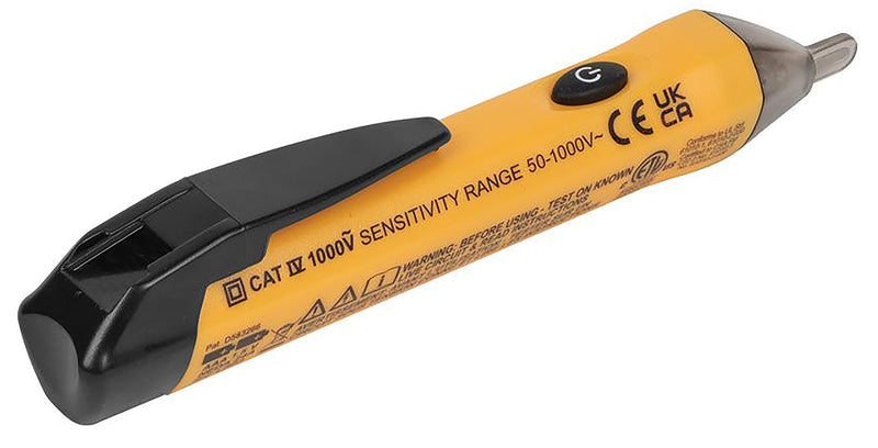 Klein Tools NCVT1P Voltage Tester, Non-Contact Voltage Detector Pen, 50V to 1000V AC, Audible and Flashing LED Alarms, Pocket Clip NCVT Pen - NewNest Australia
