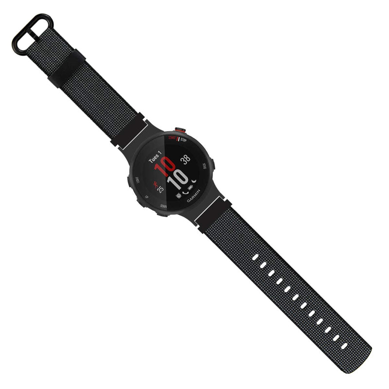 C2D JOY Classic Nylon Weave Band Compatible with Garmin Forerunner 45/45S Band Replacement with Watch Adapters Small (Fits 5.1-6.9" wrists) Black band + Black adapter - NewNest Australia