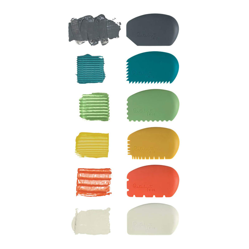 Princeton Catalyst Tools, Art Supplies for Texturizing and Moving Paint, Wedge- White - NewNest Australia