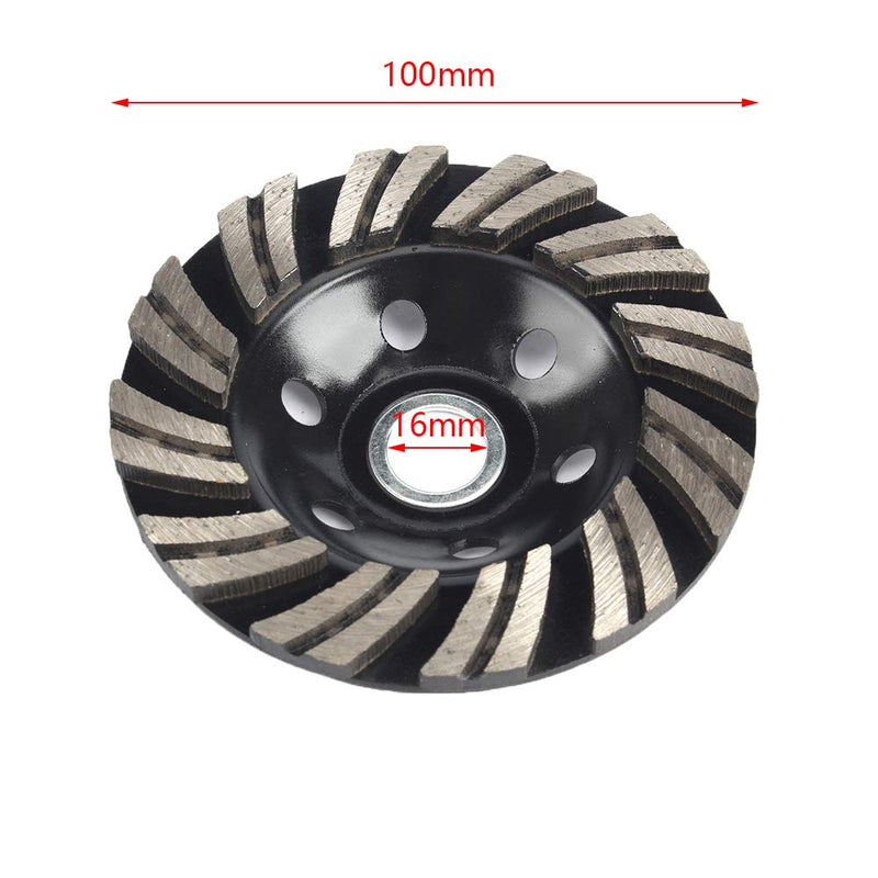 2Pcs 4inch Diamond Grinding Cup Wheel Double Row and Single Row Concrete Grinding Wheel Disc Mix Set for Angle Grinder for Granite, Stone, Marble, Masonry, Concrete - NewNest Australia