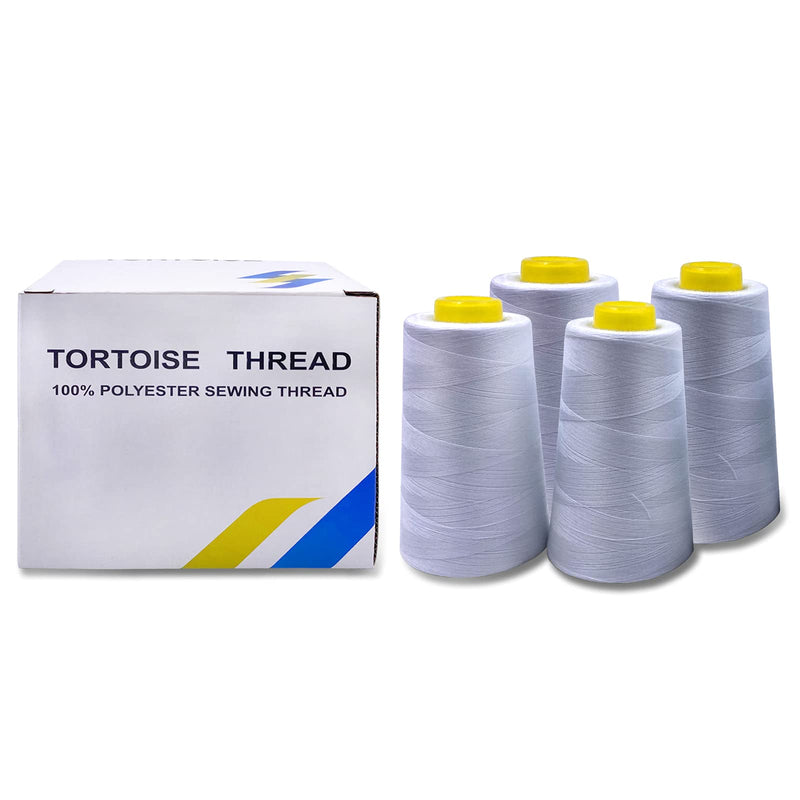 Tortoise 4 Cones of 3000 Yards Each Spool Thread for Sewing All Purpose Sewing Thread 100% Polyester Thread for Serger Overlock Quilting Sewing Machine 40S/2 Army Green - NewNest Australia