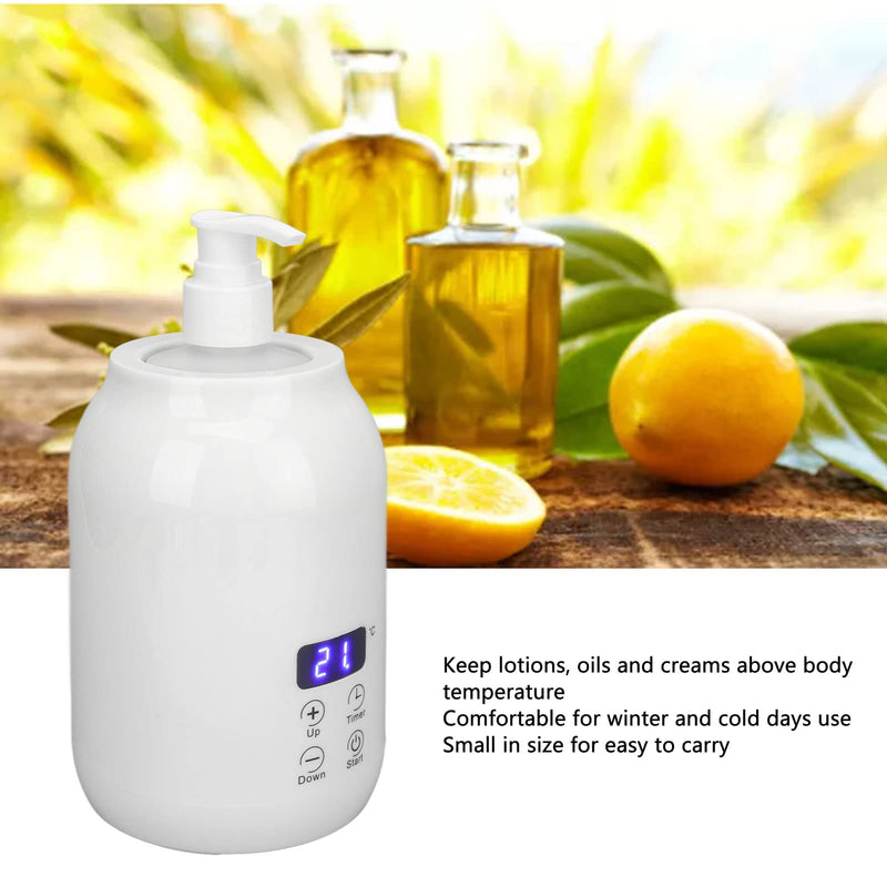 Massage Oil Warmer, Massage Lotion Warmer, Essential Oil Heater, Heat Oil Lotion, Massage Oil Heater, LED Display, Touch Control, Temperature Adjustment, Essential Oil Bottle Warmer(EU), L EU - NewNest Australia