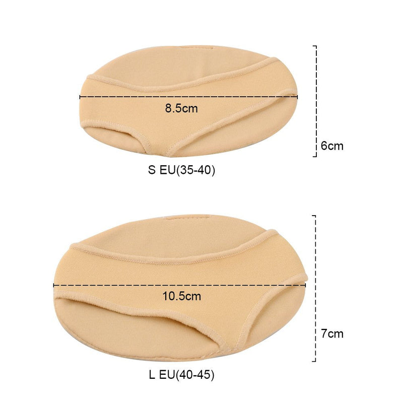 SOUMIT Metatarsal Pads, Forefoot Cushion Pads with Soft Silicone Metatarsal Gel Protector Cushion Pads Relieve Pain for Hard Skin Calluses Arthritis (EU 35-40 / UK 3-7) S UK3-7 Footpads - NewNest Australia