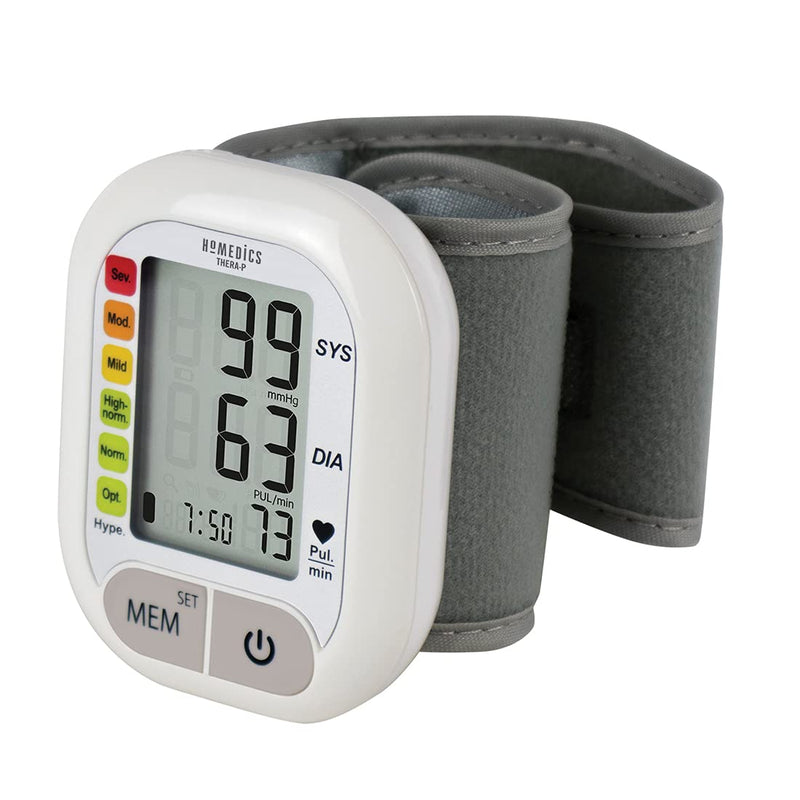 HoMedics TheraP Automatic Wrist Blood Pressure Monitor - Quick, Compact and Portable, Detects Irregular Heartbeat with Arrhythmia Detection, Systolic/Diastolic Pressure and Pulse Rate - NewNest Australia