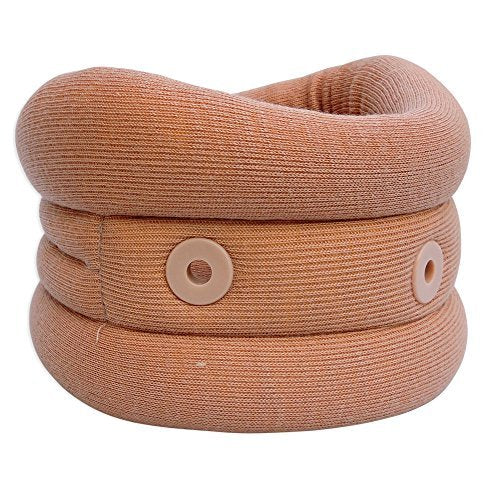 HealthGoodsIn - Adjustable Soft Eyelet Cervical Collar | Neck Brace | for Neck Support | Vertebrae Support | Relives Pain | Reduces Pressure from The Spine (Large Size) Large - NewNest Australia