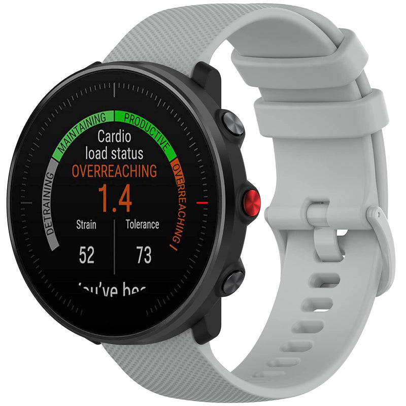 Fit for Polar Ignite/Polar Unite Watch Band Women Men, Sport Silicone Replacement Bands Straps Wristbands Bracelet Accessories Fit for Polar Unite/Polar Ignite Smartwatch Green White Gray - NewNest Australia