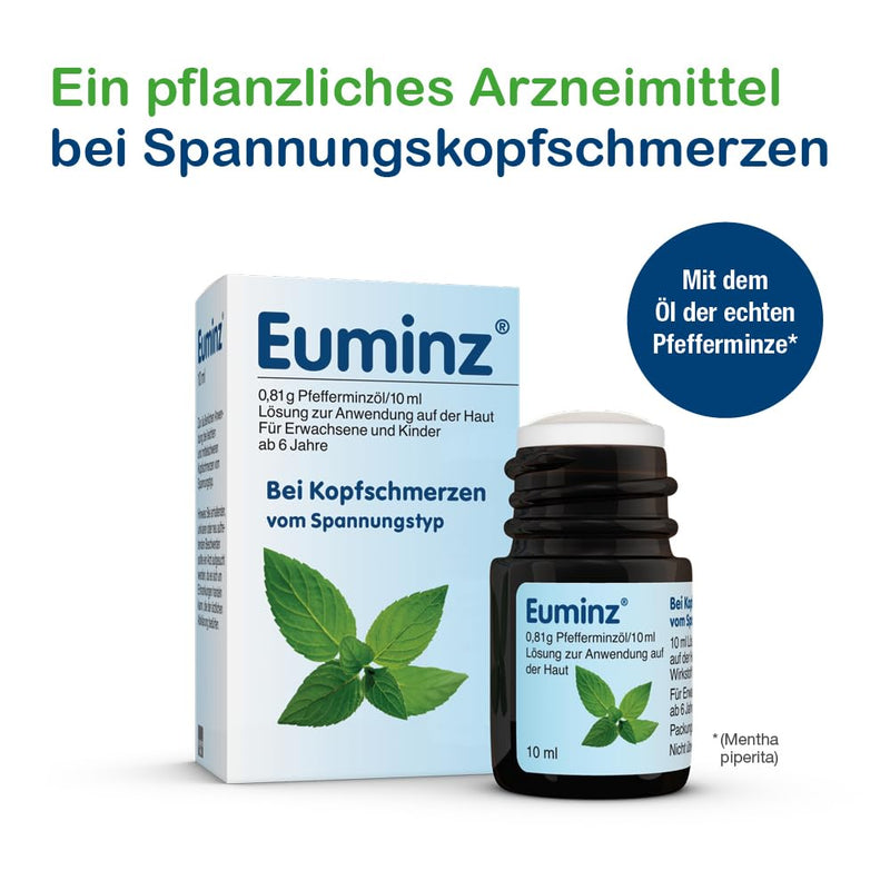 Euminz pen with peppermint oil | for mild and moderate tension-type headaches | blocks the transmission of pain & works directly through the skin | suitable from 6 years | 10 ml solution - NewNest Australia