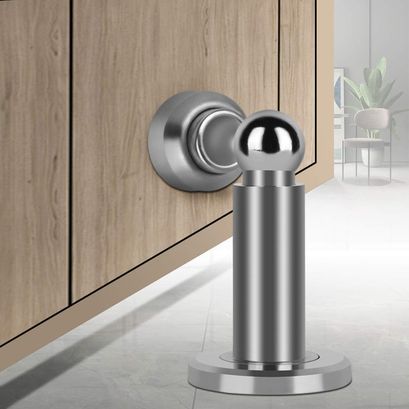 Hommyzone Adjustable Height Magnetic Door Stopper,Magnetic Door Stop, Stainless Steel Door Holder with Wall&Floor Mounted - NewNest Australia