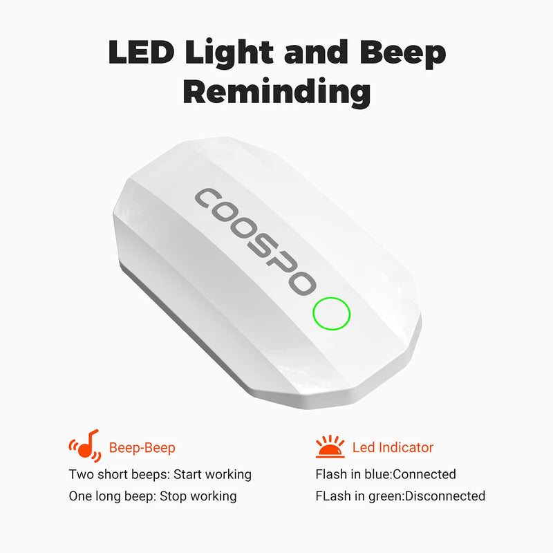 Coospo Bluetooth Heart Rate Monitor Chest Strap,ANT+ BLE HR Monitor Chest, HRM IP67 Waterproof, Use for Running Cycling Gym and Other Sports - NewNest Australia