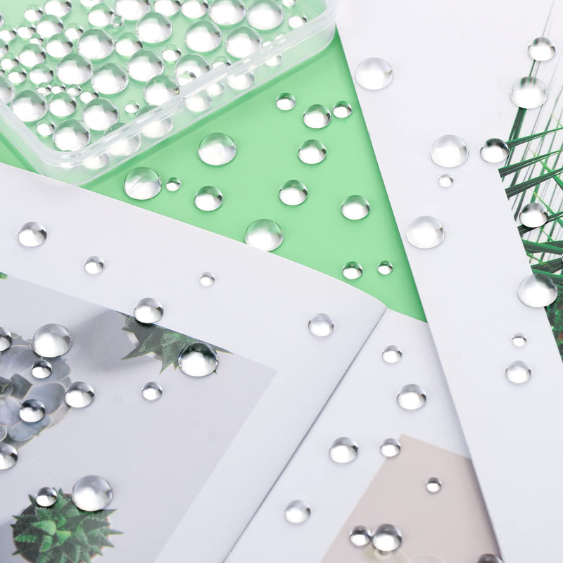 1050 Pieces Clear Water Dewdrop Embellishments, CCOZN Card Making Supplies Clear Beads Water Droplets Waterdrop Resin Beads for DIY Scrapbooking Crafts Paper Decor Phone Case Craft - NewNest Australia