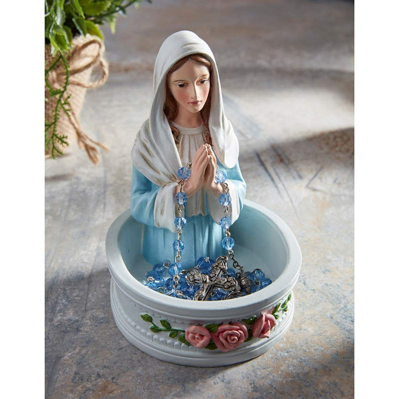 NewNest Australia - Autom Religious Madonna Rosary Holder Statue, 5 Inch 