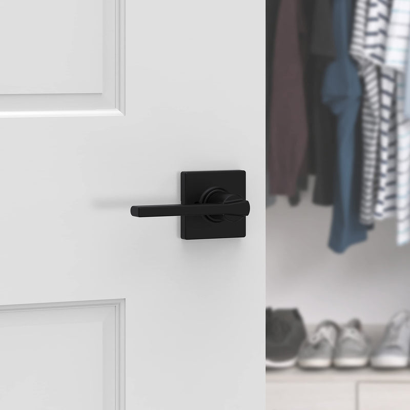 Kwikset Casey Non-Functioning Dummy Door Lever in Matte Black - NewNest Australia