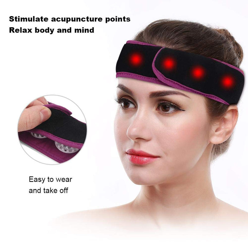 Acupressure Wrap Headband, High-Quality Fabric Acupuncture Massage Headband For Relieving Headaches, Yoga Fitness Acupuncture Head Massager For Daily Use (2#) - NewNest Australia
