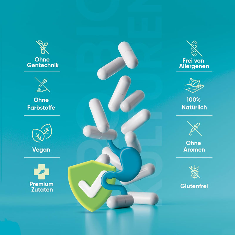 Pro Organic Cultures Complex - 20 Bacterial Strains And Organic Inulin - 120 Capsules - With Lactobacillus Gasseri & Lactobacillus Reuteri - 60 Billion Cfu - Stomach Juice Resistant, Vegan & Gluten Free - Maxmedix - NewNest Australia