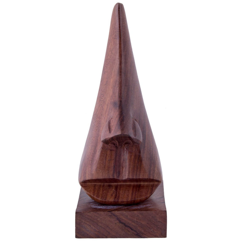 NewNest Australia - Purpledip Wooden Spectacles Stand Glasses Holder 'Nosey Nose': Classy Design Sophisticated Gift (10739) 