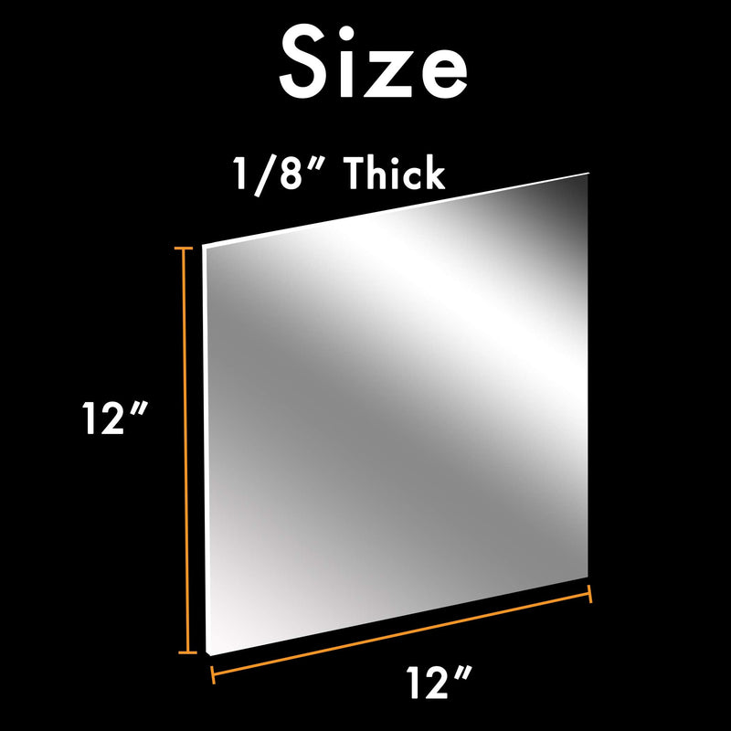 12 x 12” Clear Acrylic Sheet Plexiglass – 1/8” Thick; Use for Craft Projects, Signs, DIY Projects and More; Cut with Cricut, Laser, Saw or Hand Tools – No Knives 12"x12" (1-Pack） - NewNest Australia