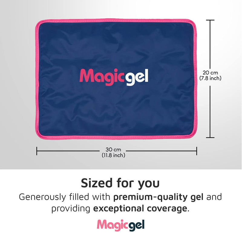 Premium Ice Pack (Reusable) - Gel Ice Pack for Icing Injuries, Pain Relief, Cold Compress for Reducing Swelling. Flexible. by Magic Gel 1 Count (Pack of 1) - NewNest Australia