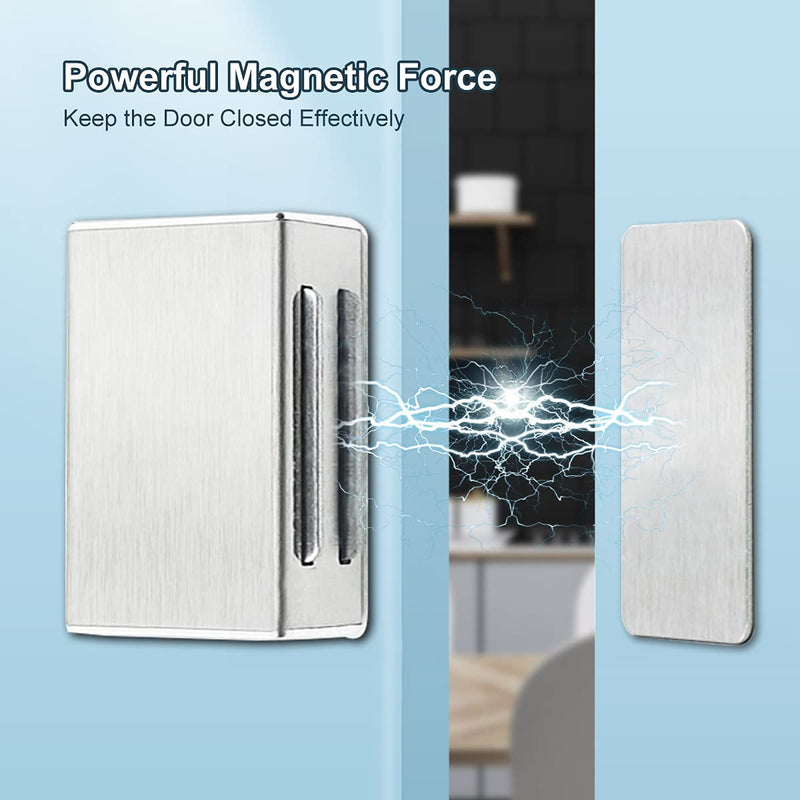 Magnetic Door Catch Adhesive AOSITE 4 Pack Kitchen Cabinet Magnets for Closure Strong Cabinet Door Magnetic Catch No Drilling Cupboard Magnetic Latches for Drawer Magnetic Cabinet Catch Closer Sticky - NewNest Australia