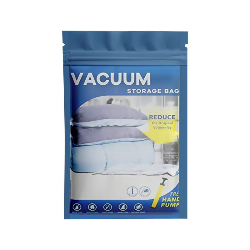 Space Saver Vacuum Storage Bags Small FREE Hand-Pump| Pack of 6| Save More Space at Home & for Travel| Standard Double-Zip and Turbo-Valve to Seal| for seasonal clothes, bedsheets, pillows & more Small (Pk of 6) Clear - NewNest Australia