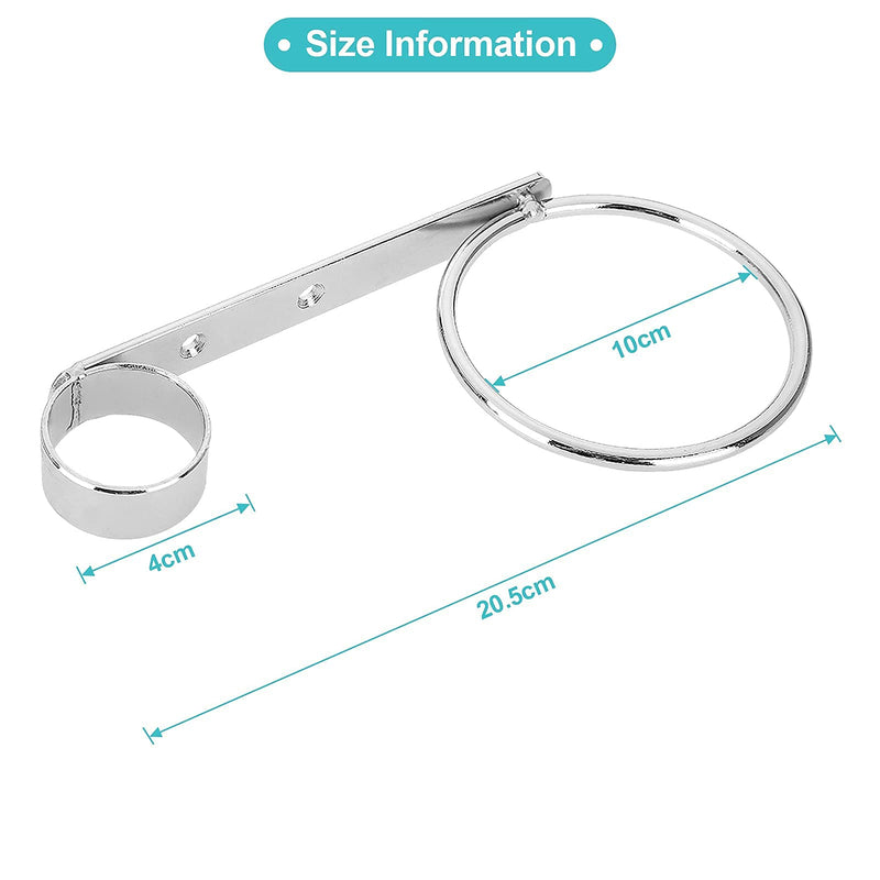 Hairdryer Holder Wall Mounted, Stainless Shelf Hanging Rack Hairdryer Holder Station Stand Hairdryers & Tongs Rack for Salon Bathroom Washroom Wall Fitting Punch Installation with Comb Hole - NewNest Australia