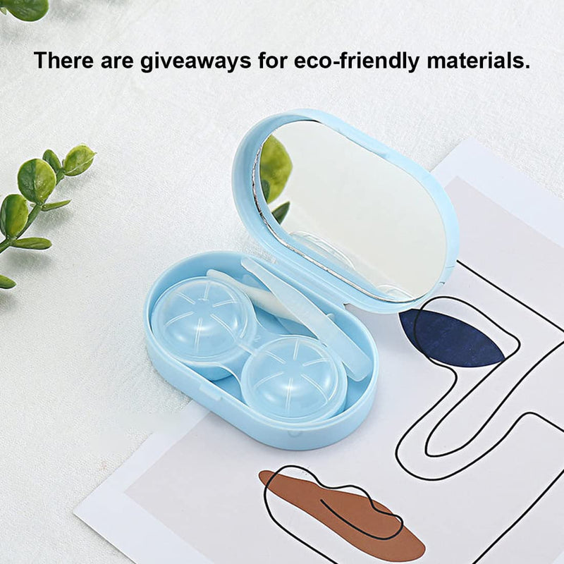Pack Of 5 Portable Contact Lens Case Travel Set Mini Travel Contact Lens Case With Mirror Contact Lens Made Of Plastic For Contact Lenses Small Contact Lenses Accessories Case Portable Reusable - NewNest Australia