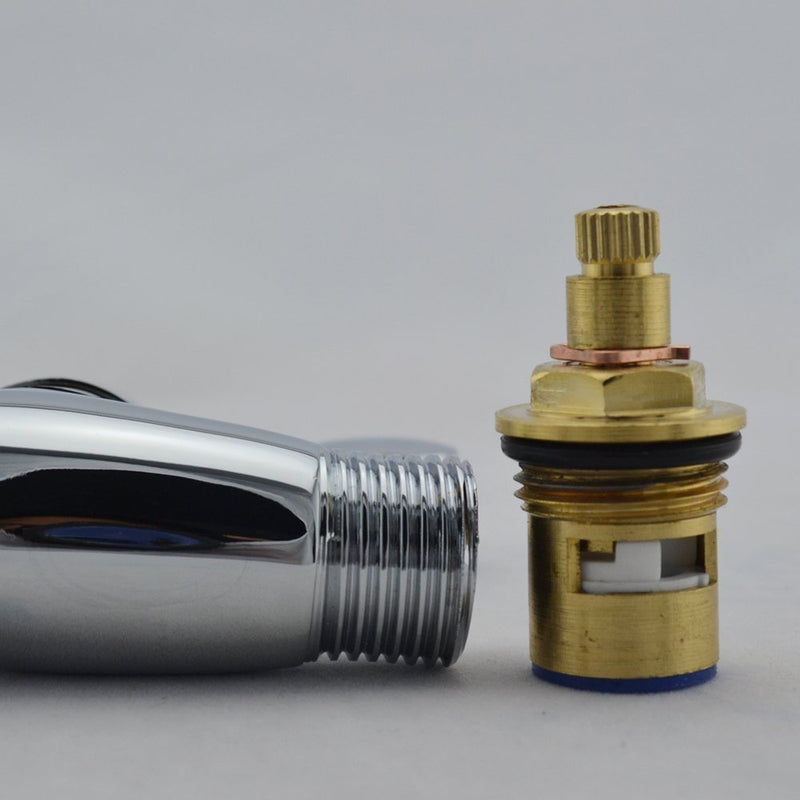 Weirun Bathroom Brass Quarter Turn Straight/Stop/Check Shut-off Water Valve 1/2¡± IPS Female and Male Connection Ceramic Disc Cartridge, Polished Chrome - NewNest Australia