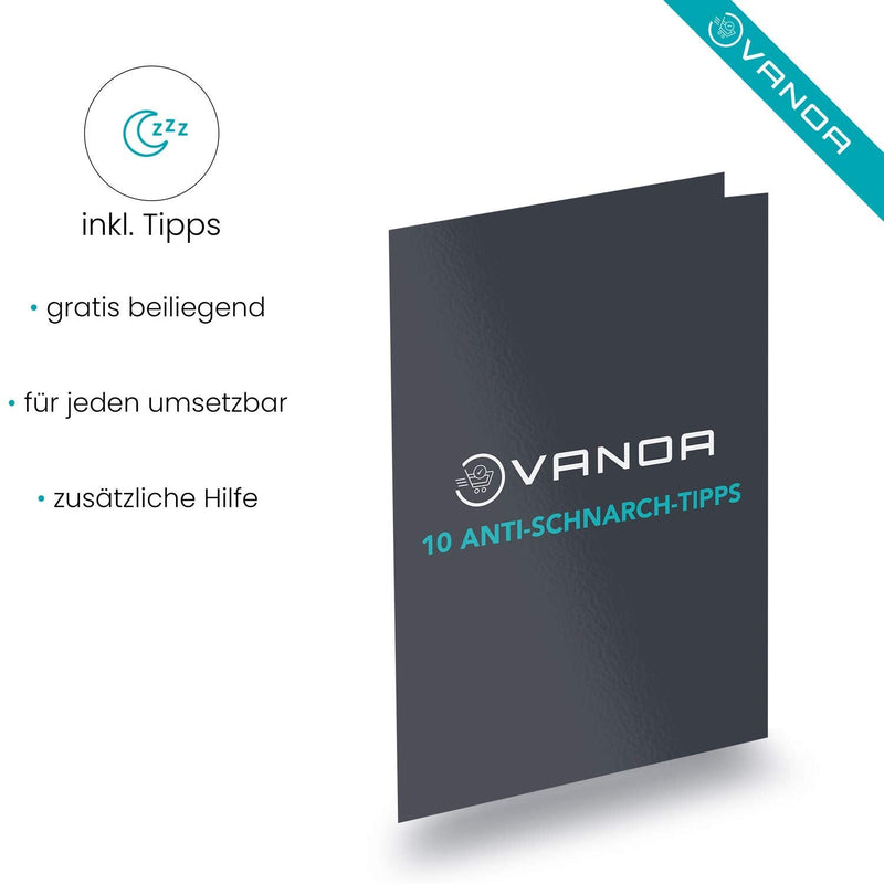 Vanoa Premium Snore Stopper, Set Of 2 Including Anti-Snoring Tips ‚ Relaxed And Peaceful Sleep ‚ Nose Clip Against Snoring ‚ Bpa-Free ‚ Odorless ‚ Universal Size Transparent - NewNest Australia