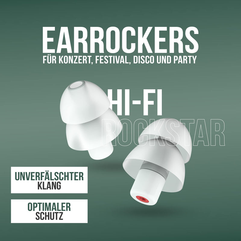 Sonicshop Earrockers Ear Plugs For Concert, Festival, Party, Club And Disco Including Cleaning Spray And Case, Reusable Ear Protection Earplugs, Festival Earplugs - NewNest Australia
