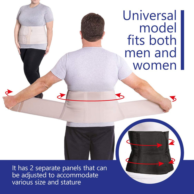 TOROS GROUP MANUFACTURE Postoperative Support Bandage Back Support Belt Abdominal Belt Abdominal Support Height 24 cm Small Beige S - NewNest Australia