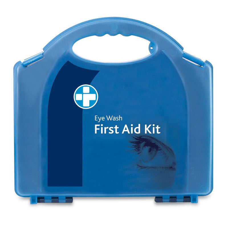 RELIANCE MEDICAL First Aid Eye Wash Kit - 2 x 500ml Reliwash Eyewash Bottles with Mirror - 2 x 20ml Saline Sterile Solution Pods Drops for Eyes And Eye Pads - NewNest Australia