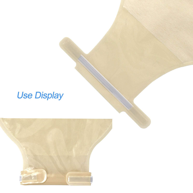Ostomy Colostomy Supplies, 10 PCS Colostomy Bag, One Piece Drainable Pouches with Twist-Tie for Ileostomy Stoma Care, Cut to Fit(Max 20-65mm) 10 Count (Pack of 1) - NewNest Australia