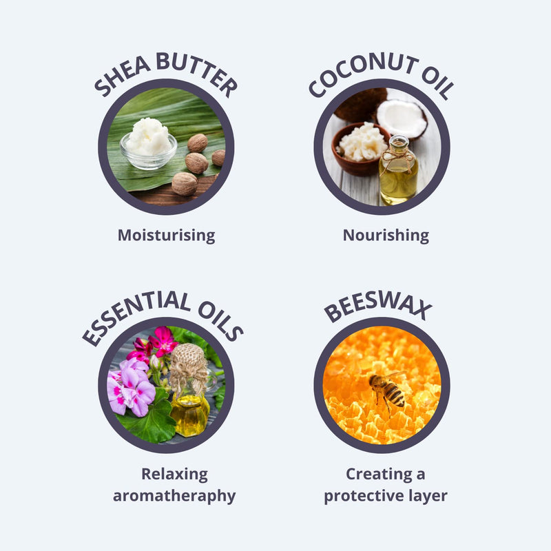 100% Natural Sleep Balm Softens Skin Whilst Relaxing, Sleep Rub on The Temples or Pulse Points, Lavender, Bergamot and Camomile Essential Oil & Valerian Root in Balm for Good Night Sleep aid - NewNest Australia