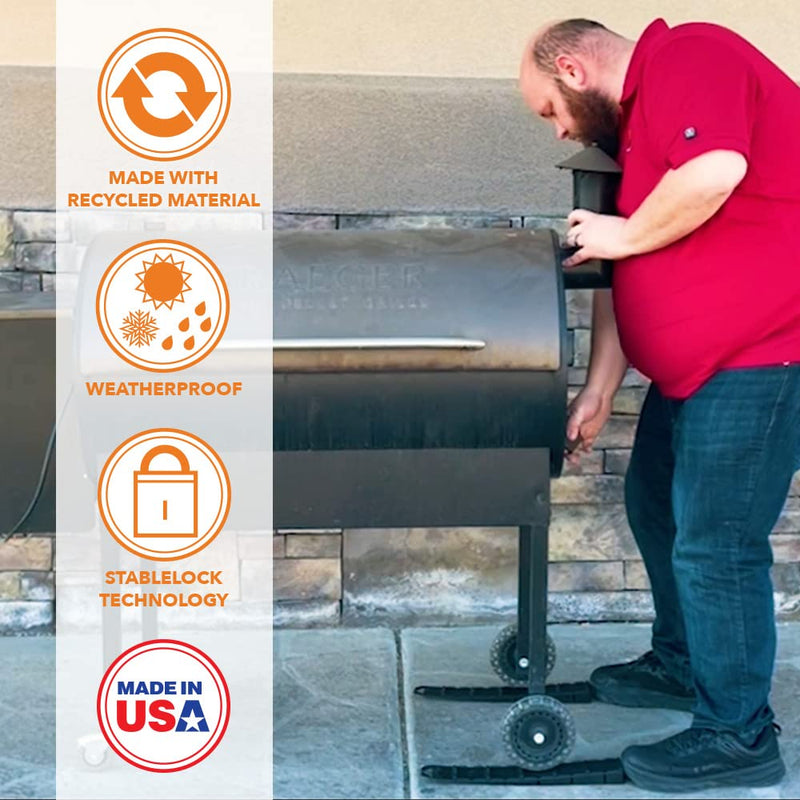 BBQ Butler Gator Tail - Leveling Shims for Grill - Plastic Wedges for Smokers, BBQs and Griddles - Cabinet Leveling Blocks- Hard Leveling Wedge - 2 Pack - NewNest Australia