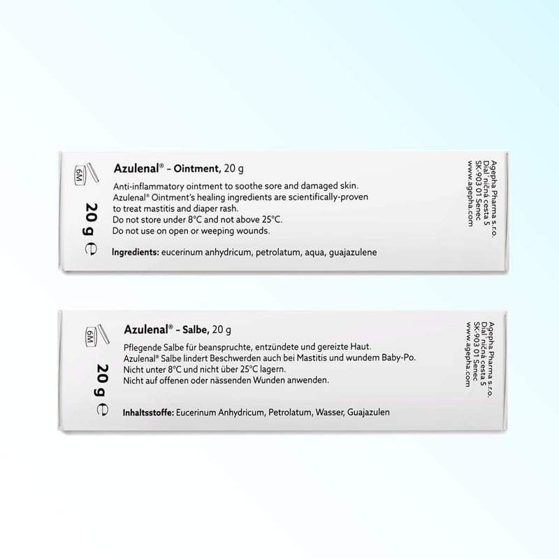 Azulenal Ointment with Guaiazulene | Multipurpose Cream for Nappy Rash, Itches, Cuts, Burns, Wound Repair, & Sore Nipples | Suitable for Use for Babies and Nursing Mothers | Burn Cream (1 x 50 g) 50 g (Pack of 1) - NewNest Australia