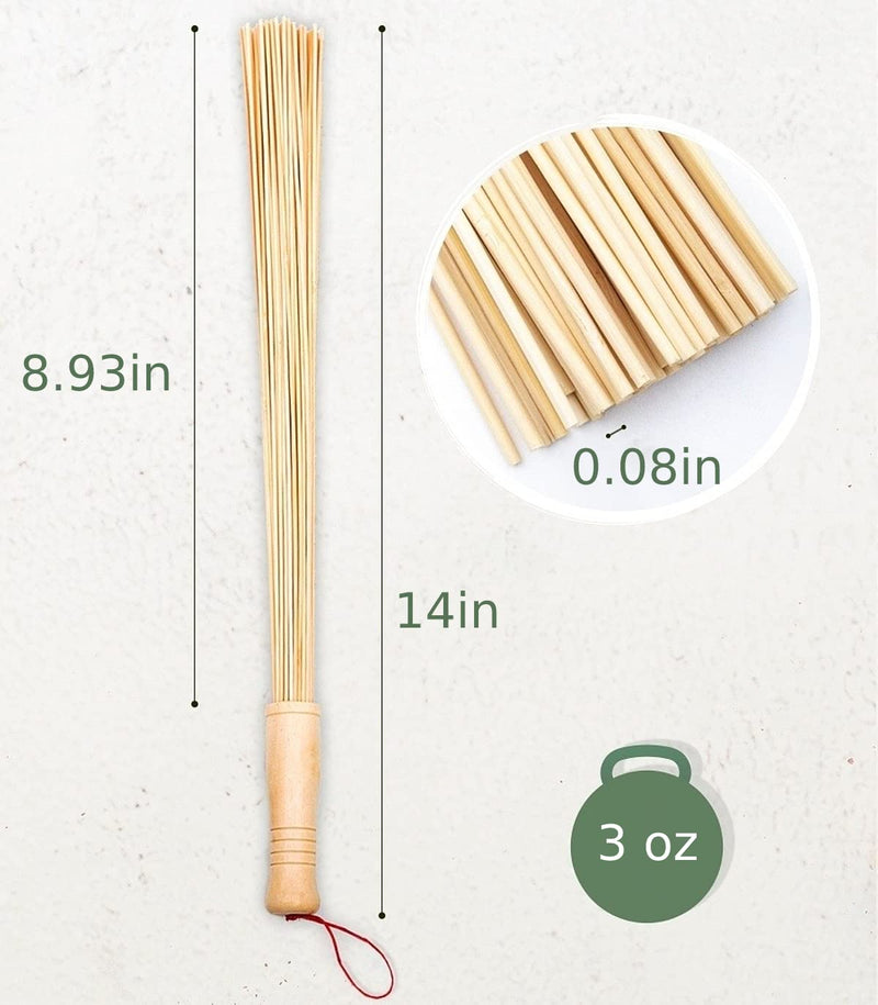 Massage Bamboo Broom for Sauna and Banya - Relaxing Massage Cellulite Massager - Asian Massage Tools for SPA - NewNest Australia