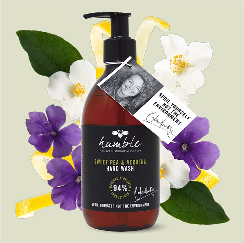 Humble Sweet Pea and Verbena Handcare Duo (285ml hand lotion & 285ml hand wash) - Carefully created with natural biodegradable ingredients. Cruelty Free. - NewNest Australia