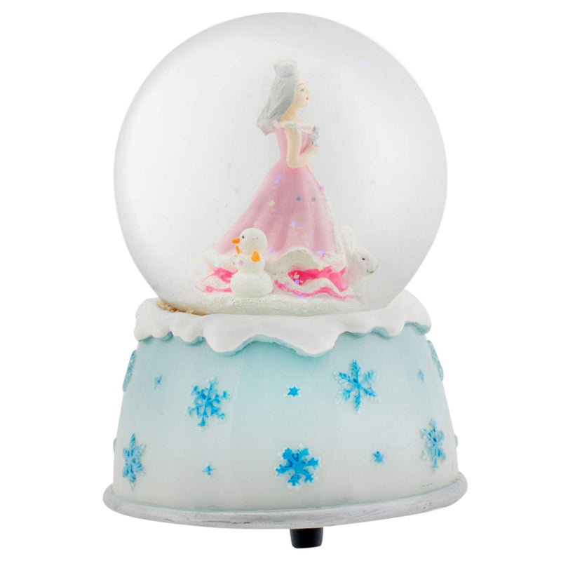 NewNest Australia - Elanze Designs Musical 80MM Water Globe (Winter Princess in The Snow) 