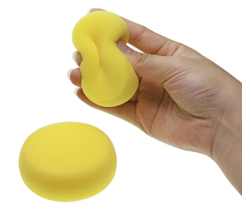 Penta Angel Round Sponges 6pcs 3inch Yellow Painting Sponges Synthetic Artist Sponges Watercolors Sponges for Art & Craft Pottery Clay Cleaning Ceramics Wall (Round Painting Sponges) - NewNest Australia
