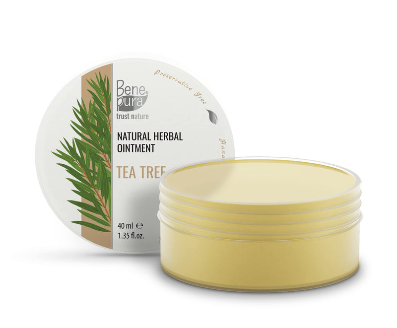 BenePura Tea Tree Cream for Eczema Itch Relief Cream - Eczema Cream for Adults - Natural Anti Itch Cream for Humans - Heat Rash Cream for Adults - Itchy Skin Cream, Dermatitis Cream, Bite Cream - 40ml - NewNest Australia