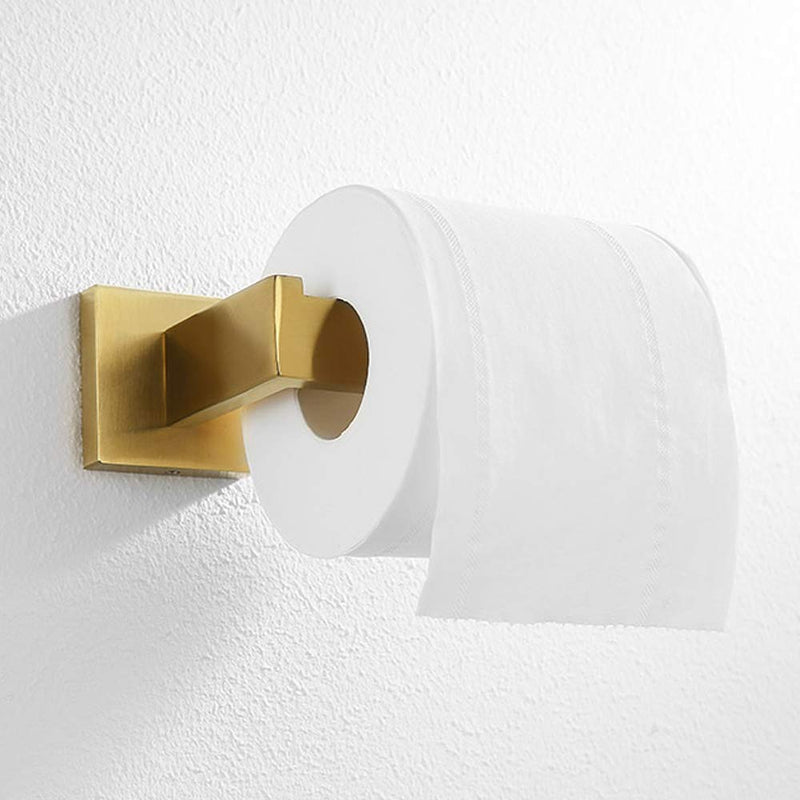 WINCASE Gold Toilet Paper Holder, Brushed Tissue Paper Holder, Brushed Champagne Roll Paper Holder SUS304 Stainless Steel Wall Mounted Bath - NewNest Australia