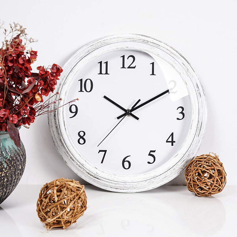 NewNest Australia - Kingrol 12-Inch Vintage Wall Clock, Silent Non Ticking Quality Quartz Clock, Easy to Read Decorative Clock for Home Office School 
