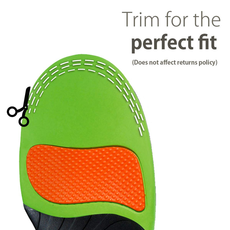 Orthotic Sports Insoles by FootActive | NHS - Approved | High Impact Advanced Orthotic Arch-Support Insoles for Sports, Athletics, Leisure, Work & Play | Relieves Plantar Fasciitis & Heel Pain 11-13 - NewNest Australia