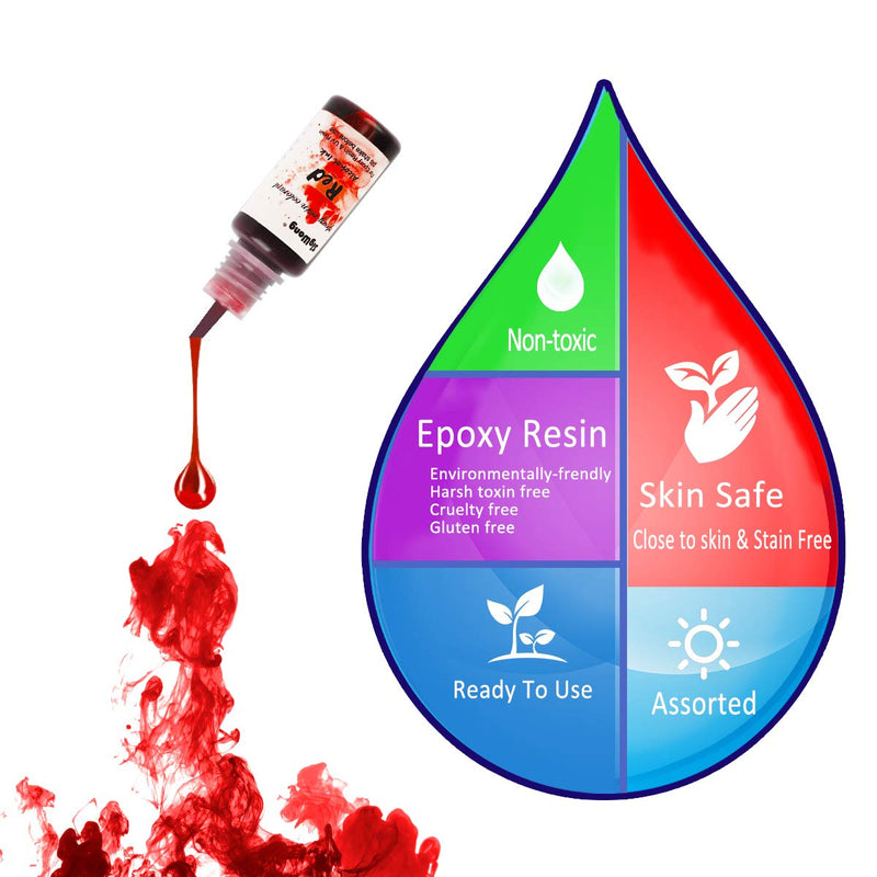 Alcohol Ink Set - 20 Bottles Vibrant Colors High Concentrated Alcohol-Based Ink, Concentrated Epoxy Resin Paint Colour Dye Great for Resin Petri Dish, Coaster, Painting, Tumbler Cup Making(10ml Each) 20 Bottles Alcohol Ink Set - NewNest Australia