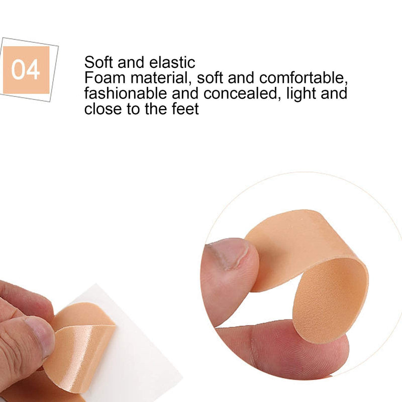 Moleskin Feet Adhesive Pads 15 Sheets Waterproof Non-Slip Heel Stickers Foot Care Tool High Heel Stickers to Prevent Scuffing Blisters - NewNest Australia