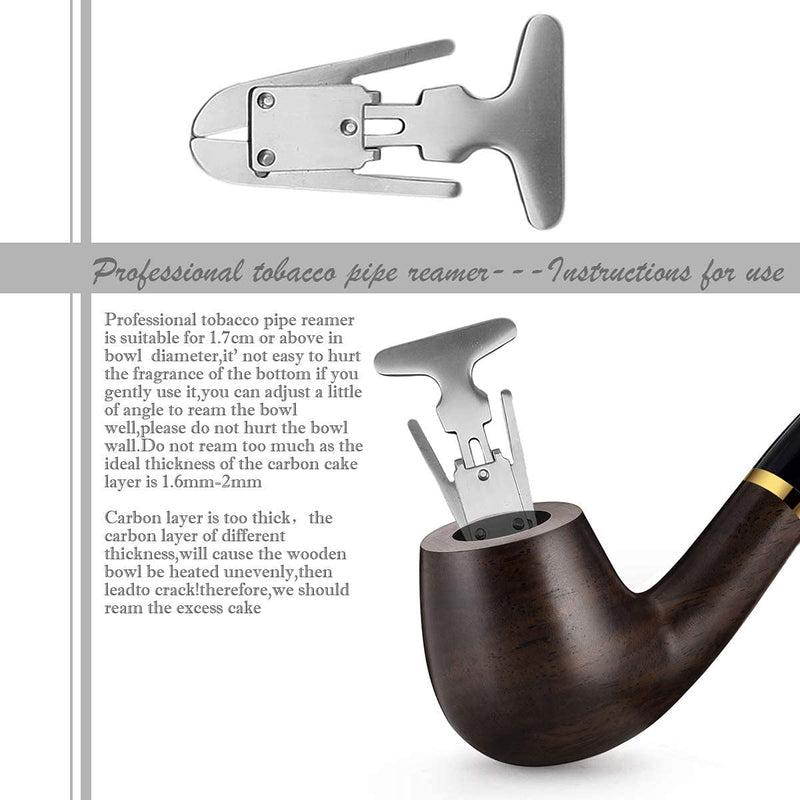 Scotte Tobacco Pipe Handmade Ebony Wood Root Smoking Pipe Gift Box and Accessories - NewNest Australia