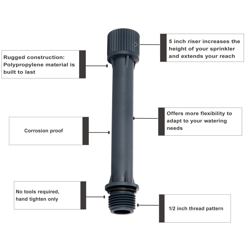 Eden 99999 Sprinkler Extensions 5 inches, 10 pc Set Riser for Sprinkler Head - NewNest Australia
